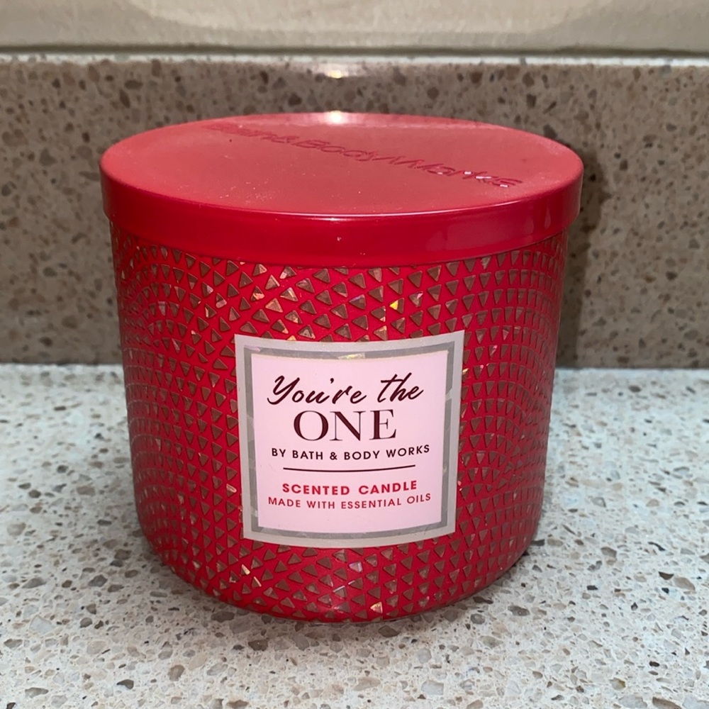 You’re The One Bath & Body Works Signature Candle Red Lid